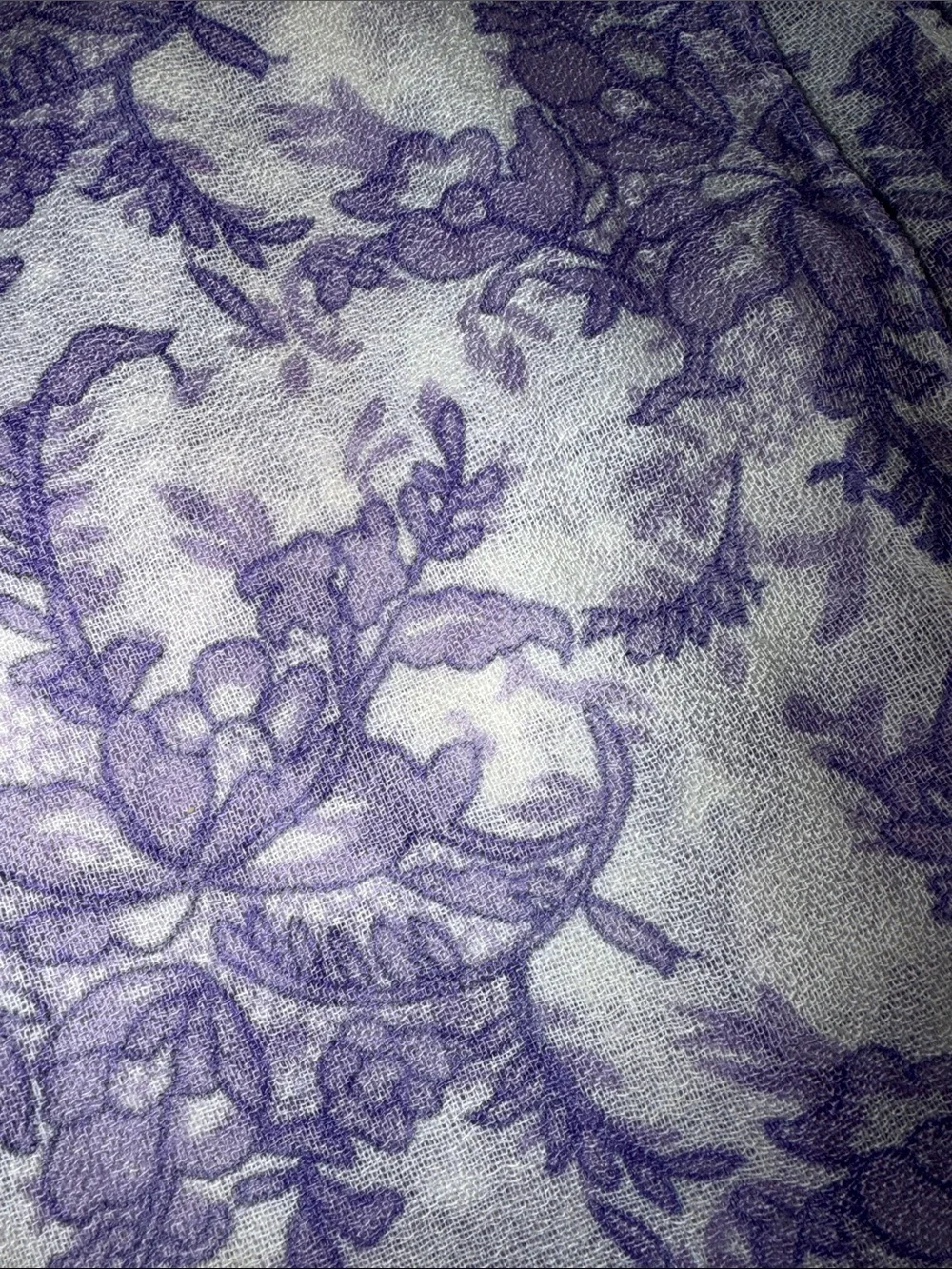 Women’s Lavender Floral Print Scarf